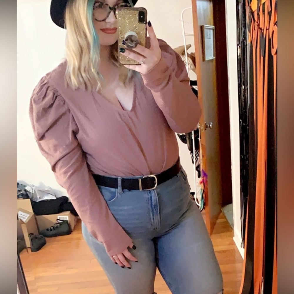 Bubble Sleeve Bodysuit